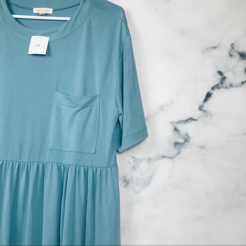 UO Silence + Noise Cupro Babydoll T-Shirt Dress - Picture 5 of 7